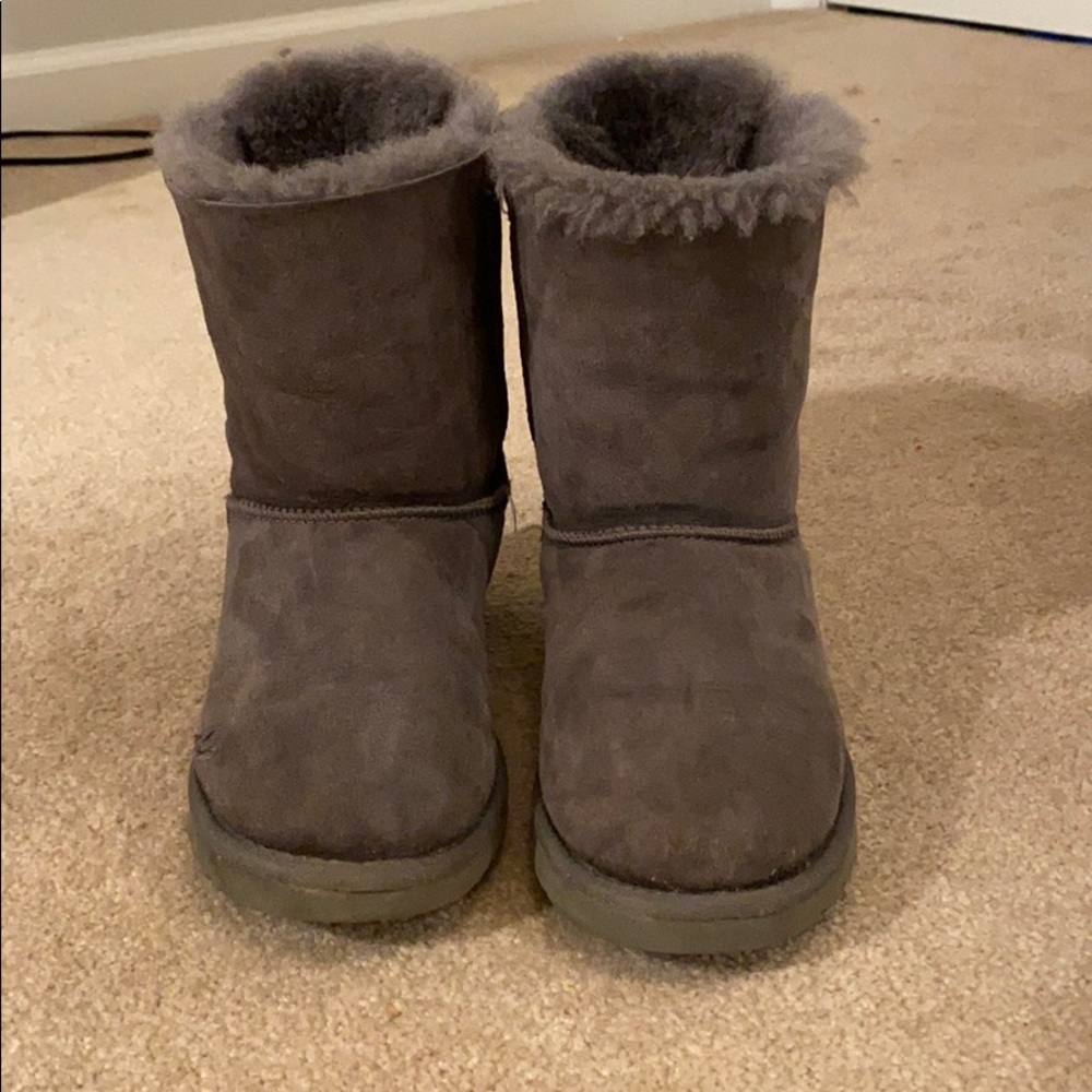 UGG Women’s Bailey Bow Gray Boots